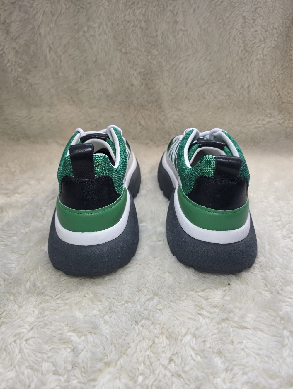 Maje "Dream Tomorrow" Green Chunky Sneakers - Size 9 Womens NWT - Picture 5 of 10